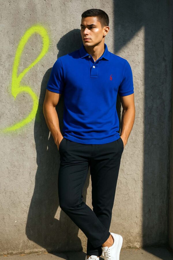 Camisa Polo Ralph Lauren Azul Royal - Imagem 3