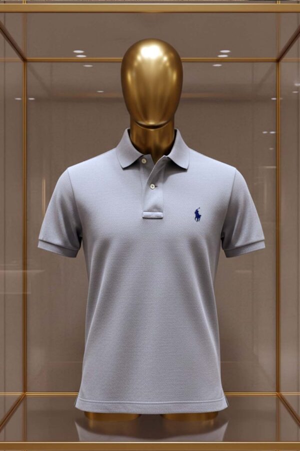 Camisa Polo Ralph Lauren Cinza Pacific