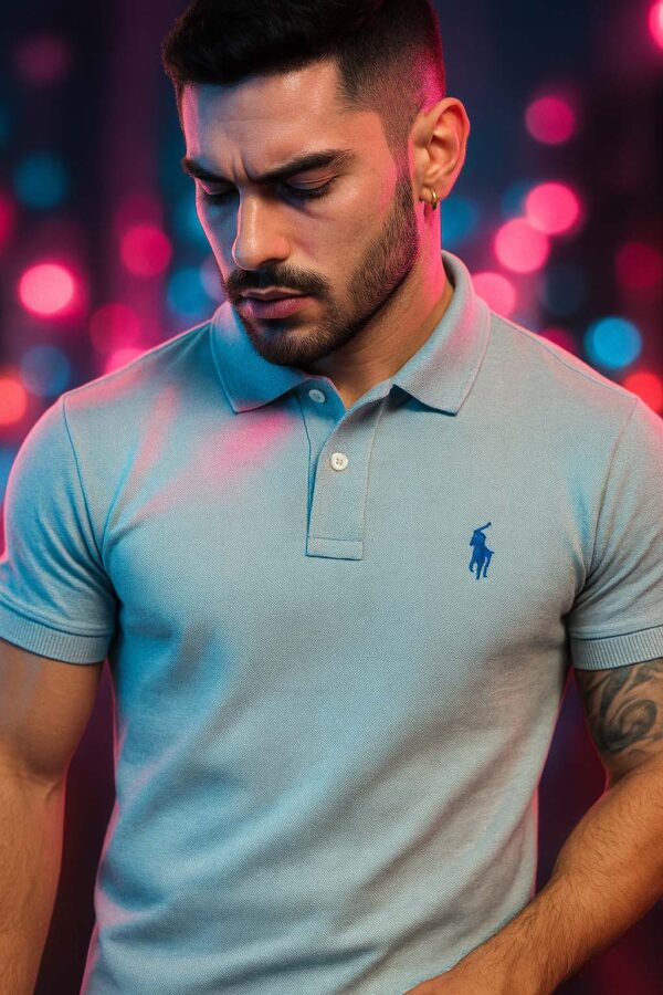 Camisa Polo Ralph Lauren Cinza Pacific - Imagem 2