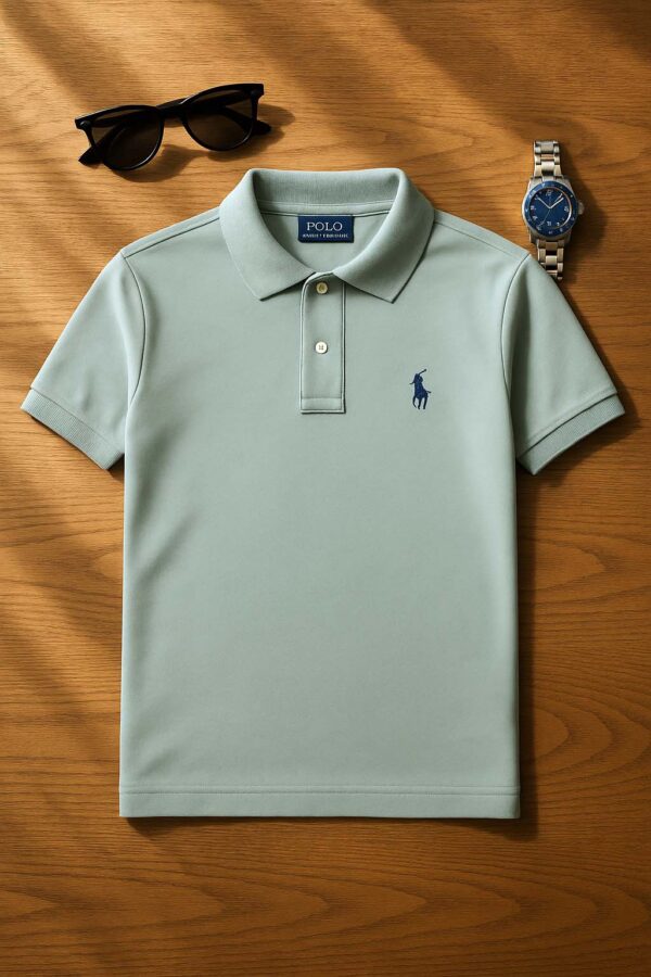 Camisa Polo Ralph Lauren Cinza Pacific - Imagem 4