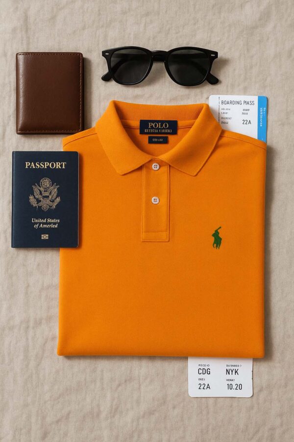 Camisa Polo Ralph Lauren Laranja - Imagem 3