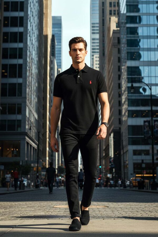 Camisa Polo Ralph Lauren Preta - Imagem 4